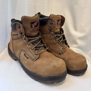 Red Wing Work Boots Mens Size 11D Brown King Toe Waterproof Safety Toe 2240 EUC